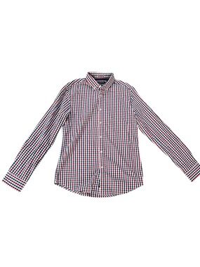 Denim & Flower Men's Red, Blue & White Checked Button-Down Shirt